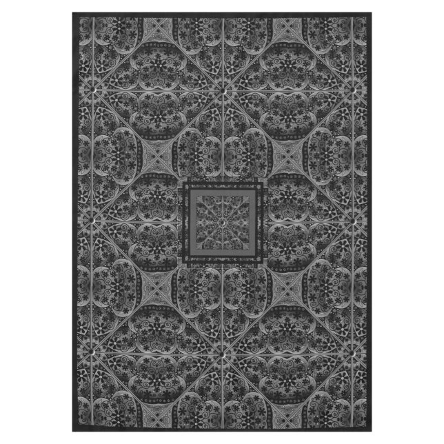 Keramik Lace Black Tischdecke (Vorderseite)