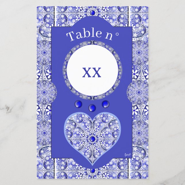 Keramik Lace Blue of Greece (Rückseite)