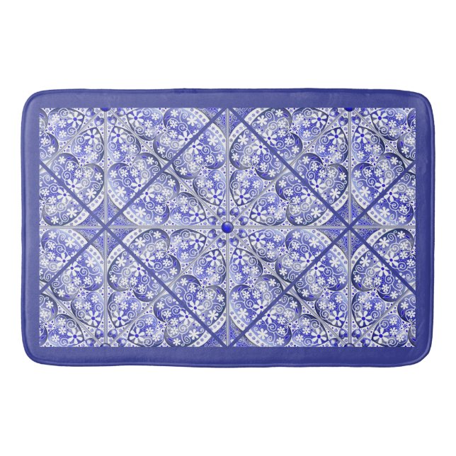 Keramik Lace Blue of Greece Badematte (Vorderseite)