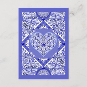 Keramik lace Blue of Greece Begleitkarte
