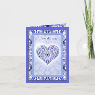 Keramik Lace Blue of Greece Einladung