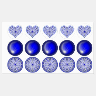 Keramik lace Blue of Greece Etiketten