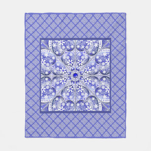 Keramik Lace Blue of Greece Fleecedecke