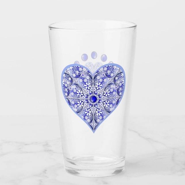 Keramik Lace Blue of Greece Glas (Vorderseite)