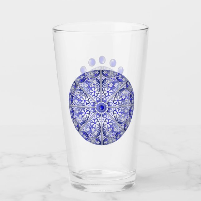 Keramik Lace Blue of Greece Glas (Vorderseite)