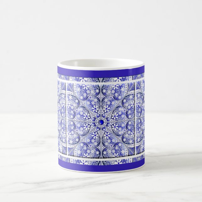 Keramik Lace Blue of Greece Kaffeetasse (Mittel)