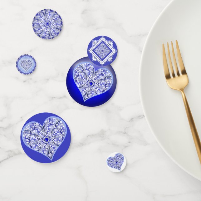 Keramik Lace Blue of Greece Konfetti (Gruppe)