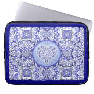 Keramik lace Blue of Greece Laptopschutzhülle