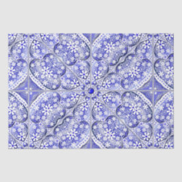 Keramik lace Blue of Greece Seidenpapier