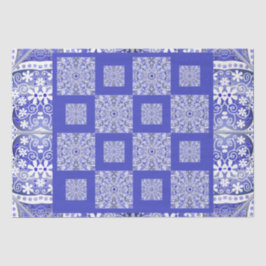 Keramik lace Blue of Greece Seidenpapier