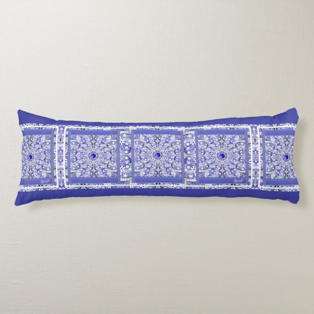 Keramik Lace Blue of Greece Seitenschläferkissen (Vorderseite)