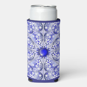 Keramik lace Blue of Greece Selters Dosenkühler