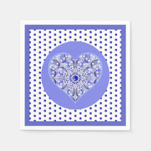 Keramik Lace Blue of Greece Serviette