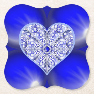 Keramik Lace Blue of Greece Untersetzer