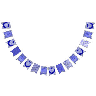 Keramik Lace Blue of Greece Wimpelkette