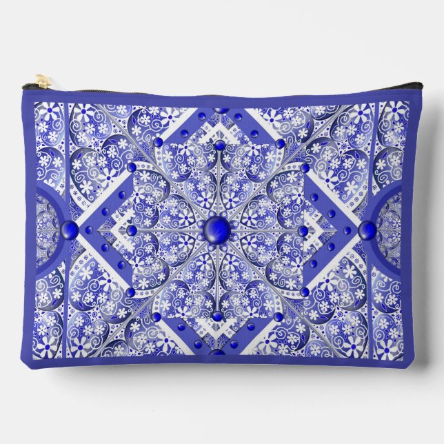 Keramik lace Blue of Greece Zubehörtasche (Vorderseite)