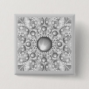 Keramik Lace Gray Button