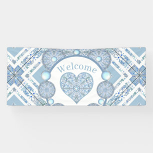Keramik Lace Light Blue Banner