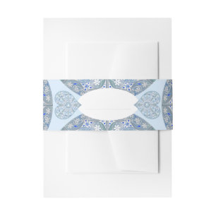 Keramik Lace Light Blue Einladungsbanderole
