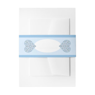 Keramik Lace Light Blue Einladungsbanderole