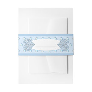 Keramik Lace Light Blue Einladungsbanderole