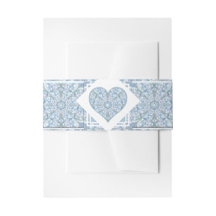 Keramik Lace Light Blue Einladungsbanderole