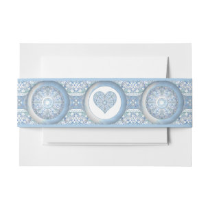 Keramik Lace Light Blue Einladungsbanderole