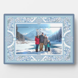 Keramik Lace Light Blue Fotoplatte