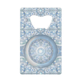 Keramik Lace light blue, Geldbeutel Flaschenöffner