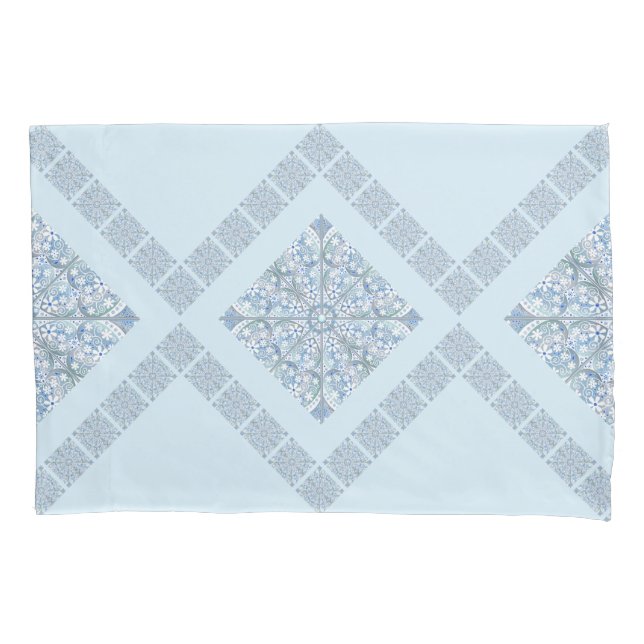 Keramik Lace Light Blue Kissenbezug (Vorderseite)