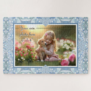 Keramik Lace Light Blue Puzzle