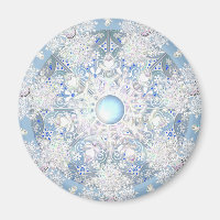 Keramik Lace Light Blue & Snowflake