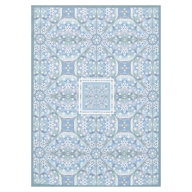 Keramik Lace Light Blue Tischdecke (Vorderseite)