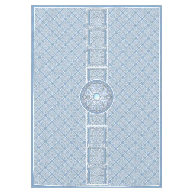 Keramik Lace Light Blue Tischdecke (Vorderseite)
