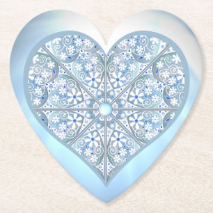 Keramik Lace Light Blue Untersetzer