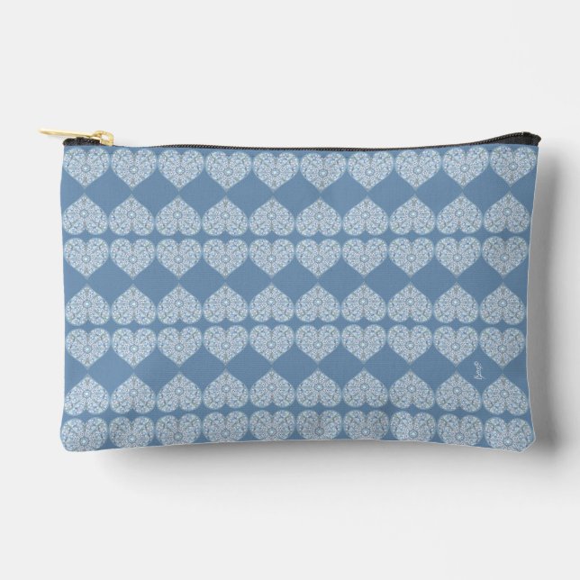 Keramik Lace Light Blue Zubehörtasche (Vorderseite)