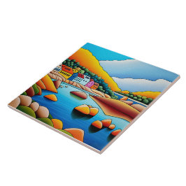 Keramik Landschaft Fliese