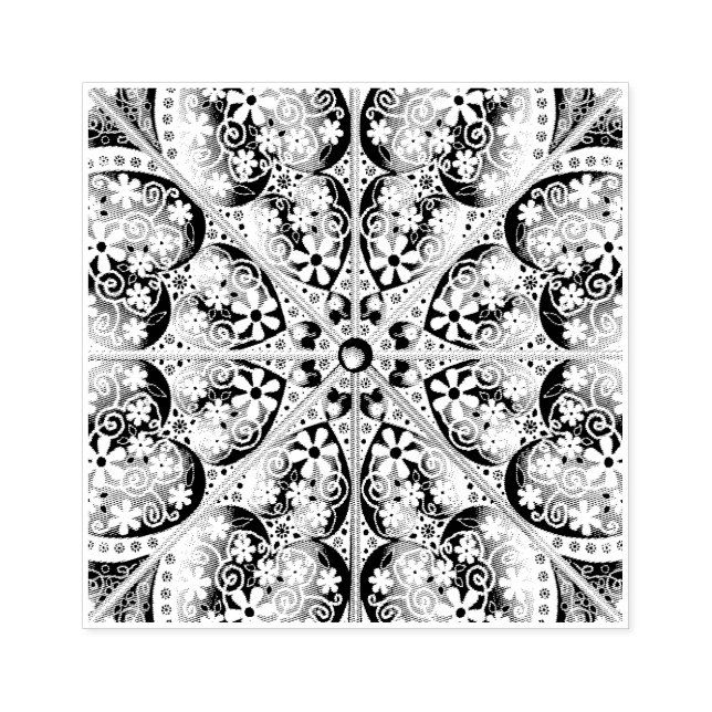 Keramik leicht grau & Schneeflocke Gummistempel (Prägung)