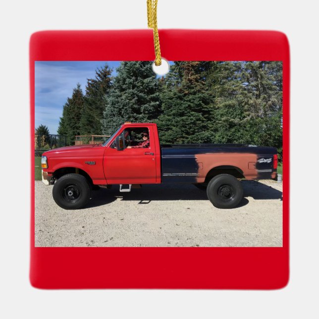 Keramik Lieferwagen Keramikornament (Vorderseite)