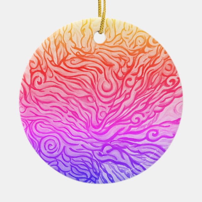 Keramik Lionfish Ornament - art by NessieYaraArts (Vorne)