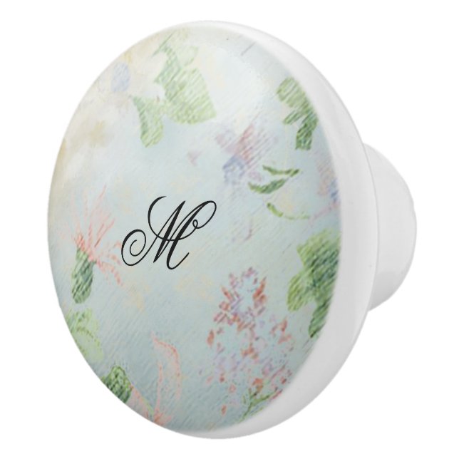 Keramik "Minze zu sein" Keramikknauf (Rechts)