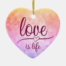 Keramik mit atemberaubendem rotem Herzen