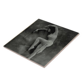 Keramik mit Vintagem Dancer Foto Fliese