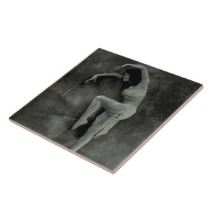 Keramik mit Vintagem Dancer Foto Fliese