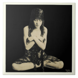 Keramik mit Vintagem Tänzer Fliese