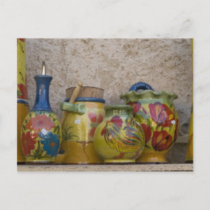 Keramik, Moustiers-Sainte-Marie, Provence, Postkarte