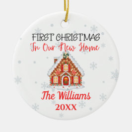 Keramik New Zuhause Christmas Personalisiert Ornament