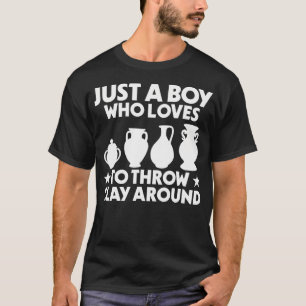 Keramik Nur Ein Junge, Der Liebe Damit Um Sich Zu T-Shirt