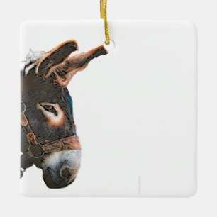 Keramik Ornament - Donkey
