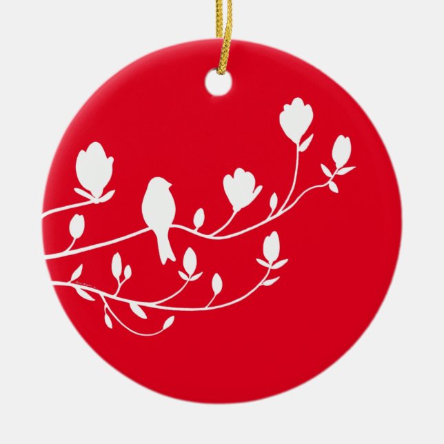 Keramik Ornament - 'Eine Momentareinsamkeit' (Vorne)